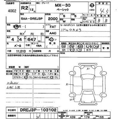 Mazda MX-30  с аукциона в Японии