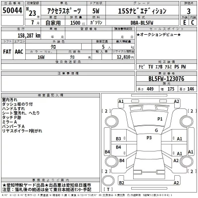 Mazda AXELA  с аукциона в Японии