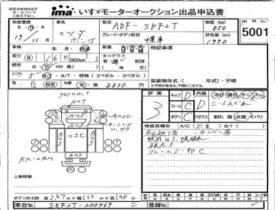 Mazda BONGO  с аукциона в Японии