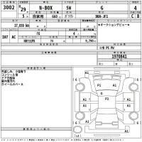 Honda N BOX лот № 3002 оценка 4  с аукциона в Японии 2