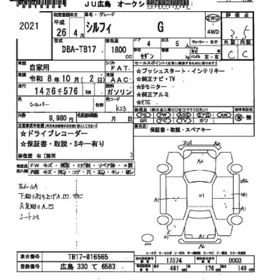 Nissan SYLPHY  с аукциона в Японии