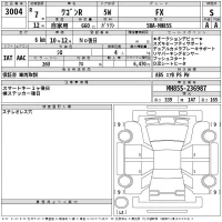 Suzuki WAGON R лот № 3004 оценка S  с аукциона в Японии 2