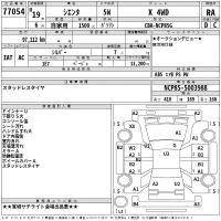 Toyota SIENTA лот № 77054 оценка RA  с аукциона в Японии 2