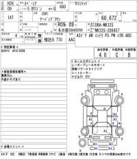 Suzuki SPACIA лот № 3044 оценка 4  с аукциона в Японии 5