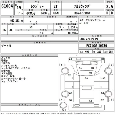 Hino RANGER  с аукциона в Японии