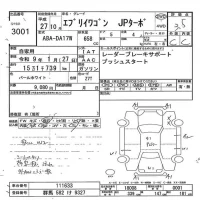 Suzuki EVERY WAGON лот № 3001 оценка 3.5  с аукциона в Японии 7