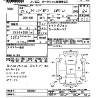 Honda LEGEND лот № 2084 оценка R  с аукциона в Японии 2