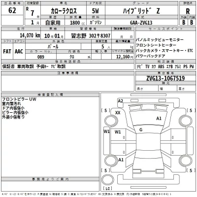 Toyota COROLLA CROSS  с аукциона в Японии