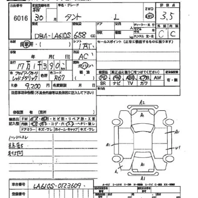 Daihatsu TANTO  с аукциона в Японии