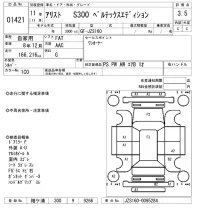 Toyota ARISTO лот № 1421 оценка 3.5  с аукциона в Японии 8
