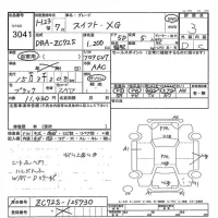 Suzuki SWIFT лот № 3041 оценка 3  с аукциона в Японии 7