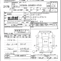 Subaru STELLA лот № 2178 оценка RA  с аукциона в Японии 5