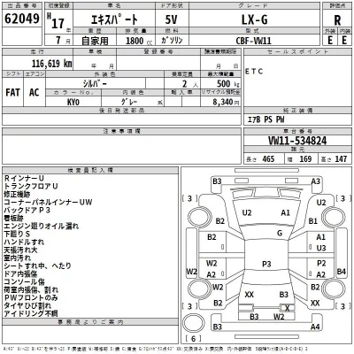 Nissan EXPERT  с аукциона в Японии