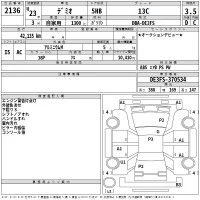 Mazda DEMIO лот № 2136 оценка 3.5  с аукциона в Японии 2