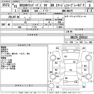 Nissan CLIPPER VAN  с аукциона в Японии