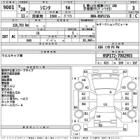 Toyota SIENTA лот № 9001 оценка 3  с аукциона в Японии 2
