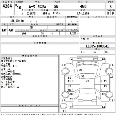 Daihatsu MOVE  с аукциона в Японии