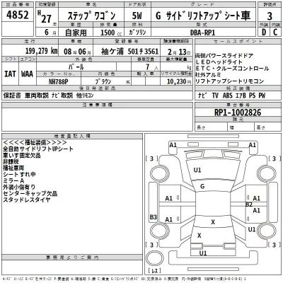Honda STEP WAGON  с аукциона в Японии