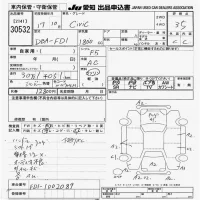 Honda CIVIC лот № 30532 оценка 3.5  с аукциона в Японии 9
