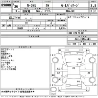 Honda N ONE лот № 89008 оценка 3.5  с аукциона в Японии 2