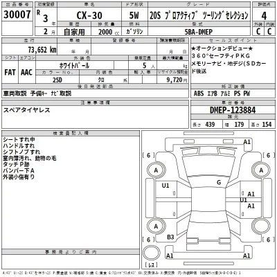 Mazda CX-30  с аукциона в Японии