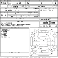 Toyota PORTE лот № 9015 оценка R  с аукциона в Японии 2