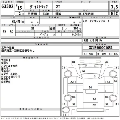 Toyota DYNA  с аукциона в Японии