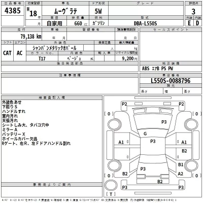 Daihatsu MOVE LATTE  с аукциона в Японии