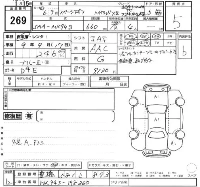 Suzuki SPACIA GEAR  с аукциона в Японии