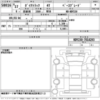 Toyota DYNA лот № 58016 оценка *  с аукциона в Японии 2