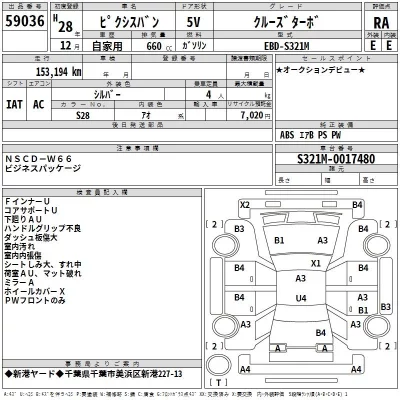 Toyota PIXIS VAN  с аукциона в Японии
