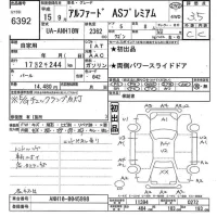 Toyota ALPHARD лот № 6392 оценка 3.5  с аукциона в Японии 6