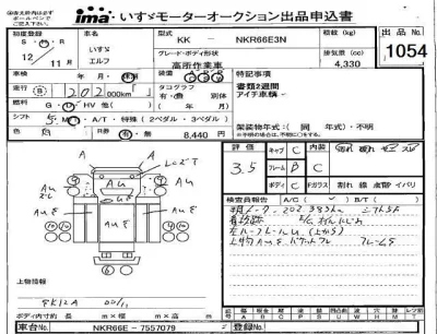 Isuzu ELF  с аукциона в Японии