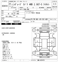 Subaru LEVORG лот № 3419 оценка 3.5  с аукциона в Японии 6