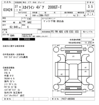 Nissan SKYLINE лот № 3424 оценка 3.5  с аукциона в Японии 6
