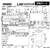 Nissan MARCH лот № 3807 оценка R  с аукциона в Японии 5