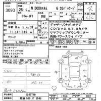 Honda N BOX лот № 3093 оценка 4  с аукциона в Японии 9