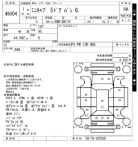 Mitsubishi MINICAB VAN лот № 45004 оценка RA  с аукциона в Японии 10