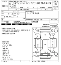 Subaru LEGACY лот № 3574 оценка RA  с аукциона в Японии 6