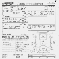 Mitsubishi MINICAB VAN лот № 4152 оценка 3  с аукциона в Японии 7