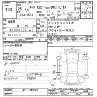 Nissan MARCH лот № 153 оценка 3.5  с аукциона в Японии 7