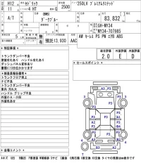 Nissan CEDRIC лот № 4 оценка 2  с аукциона в Японии 5