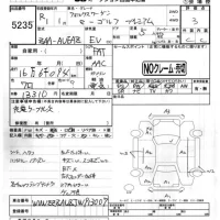 Volkswagen E-GOLF лот № 5235 оценка 3  с аукциона в Японии 3