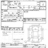 Suzuki WAGON R лот № 7121 оценка R  с аукциона в Японии 2