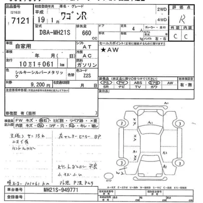 Suzuki WAGON R  с аукциона в Японии