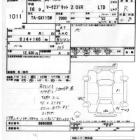 Toyota MARK2 BLIT лот № 1011 оценка R  с аукциона в Японии 7