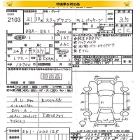Honda STEP WAGON лот № 2103 оценка 3.5  с аукциона в Японии 2