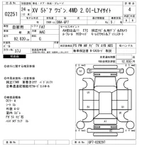 Subaru XV лот № 2251 оценка 4  с аукциона в Японии 6