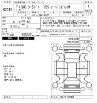 Mazda CX-3 лот № 2315 оценка 4  с аукциона в Японии 6
