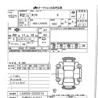 Daihatsu TAFT лот № 1521 оценка 3.5  с аукциона в Японии 7